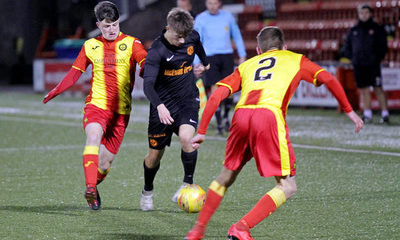 Matty Smith at Airdrie v Partick Thistle
