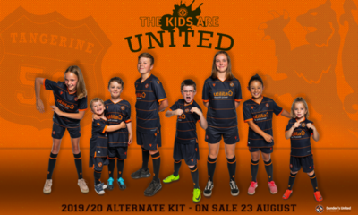 Graphic shows kids in the new alternate kit