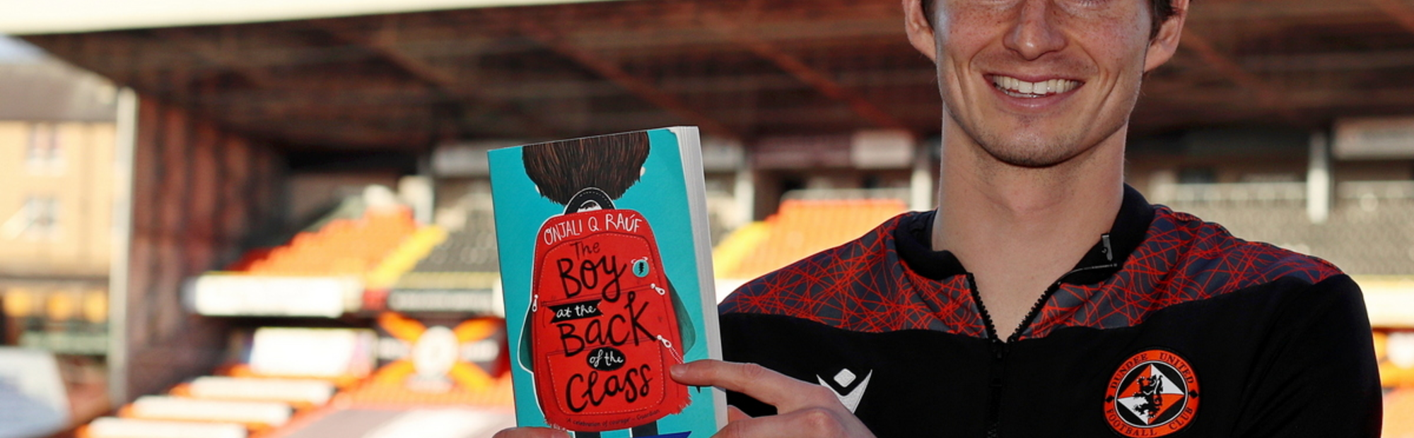 Ian Harkes reading Onjali Q. Raúf’s award-winning novel The Boy at the Back of the Class