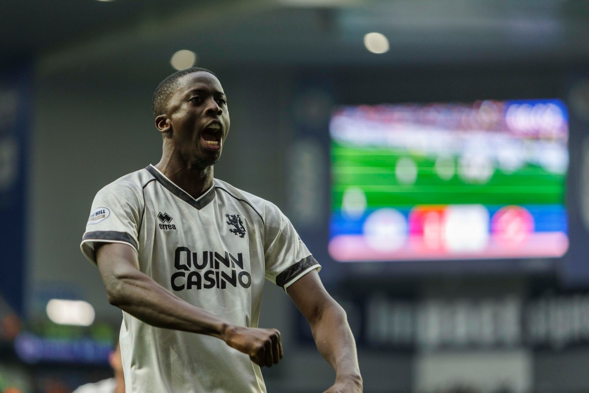 Pan Camara at Ibrox Stadium