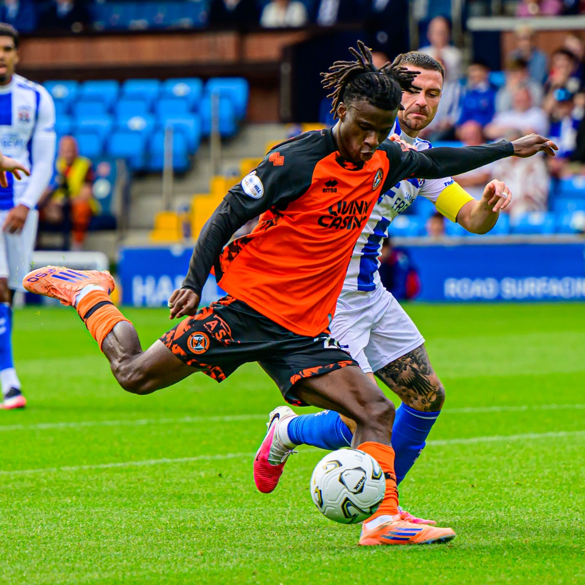 Abdoulaye Yoro action at Rugby Park